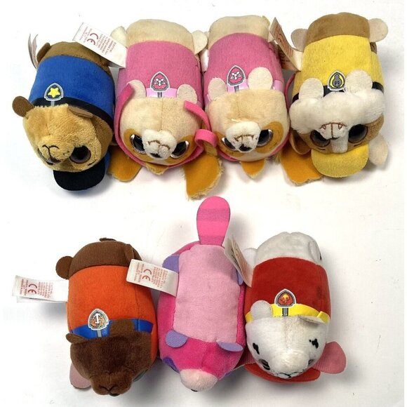 Lot 7 Nickelodeon Paw Patrol TEENY TY Stackable Plush Stuffed Animal Toys *Read* - Picture 6 of 7